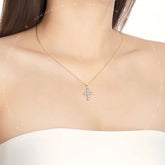 The Faith Moissanite Necklace - Gold